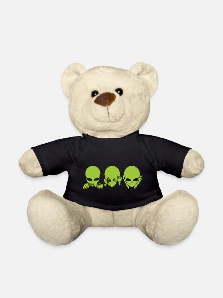 alien - Teddy Bear - black