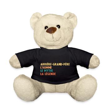Arrière Grand-Père L'homme Le mythe La légende - Nounours - noir - Devant