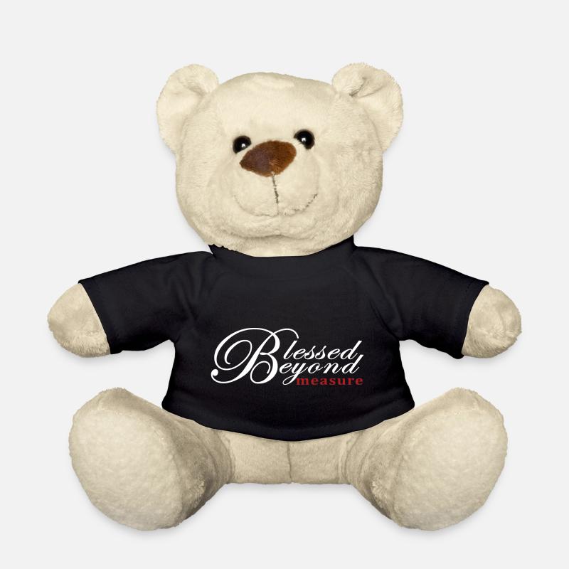 Blessed Beyond Measure, Cool Christian Shirts - Teddy Bear - black