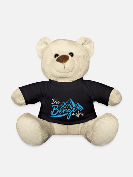Die Berge Rufen Wandern - Teddy - Schwarz