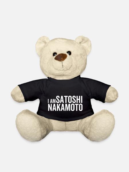 I Am Satoshi Nakamoto - Teddy Bear - black