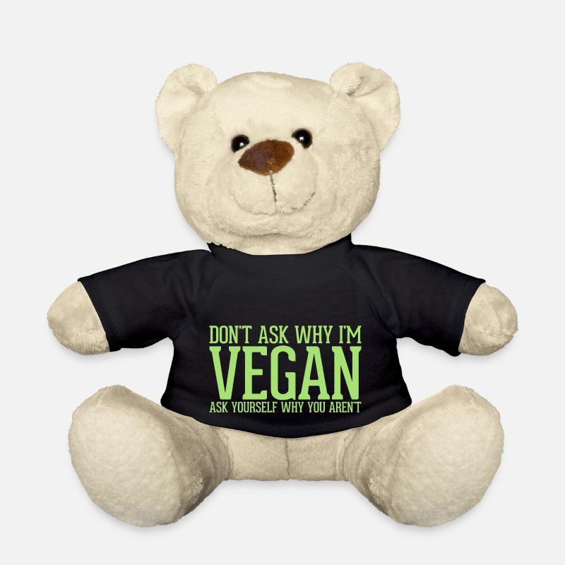Don't ask Vegan - Teddy Bear - black