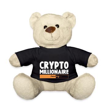 Crypto Millionaire Loading Funny Bitcoin Ethereum - Nounours - noir - Devant