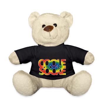 Coole Socke 04 - Teddy - Schwarz - Vorne