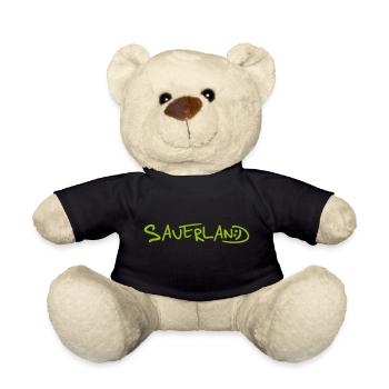 Sauerland-Logo frech und fröhlich - Teddy - Schwarz - Vorne