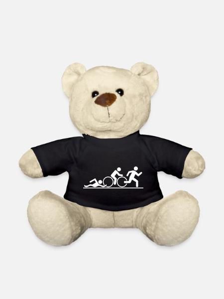 Triathlon Swim Bike Run - Teddy - Schwarz