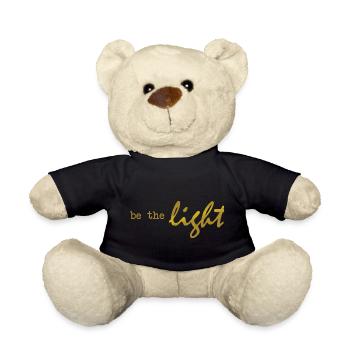 Be the light - Christian Clothing - Teddy Bear - black - Front