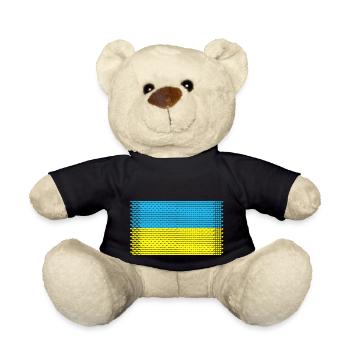 herz ukraine love kiew krim flagge valentin ukrain - Teddy - Schwarz - Vorne