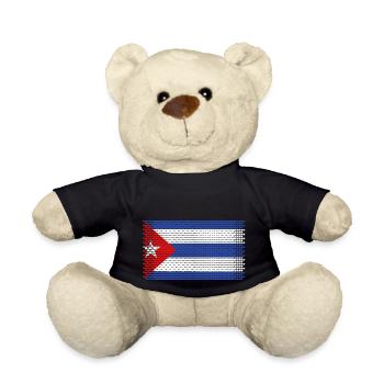 heart love cuba cuban cuban flag cuban style - Teddy Bear - black - Front