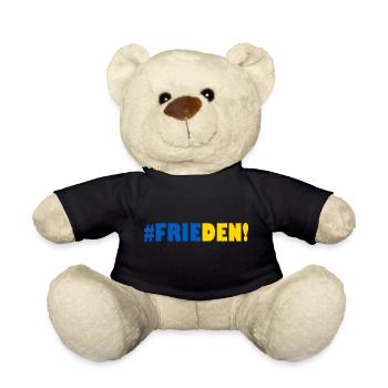 Frieden Freiheit Peace Weltfrieden Ukraine - Teddy - Schwarz - Vorne
