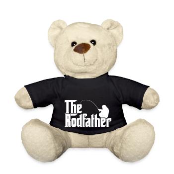 Le Rodfather - Drôle de papa pêcheur - Nounours - noir - Devant