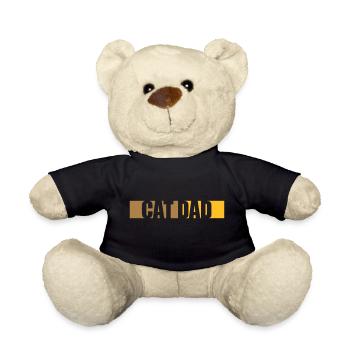 Conception de bar Cat Dad - Nounours - noir - Devant