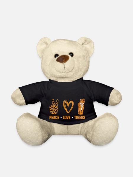 Peace Love Tigers - Teddy - Schwarz