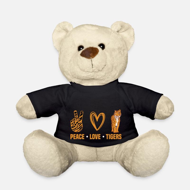 Peace Love Tigers - Teddy - Schwarz