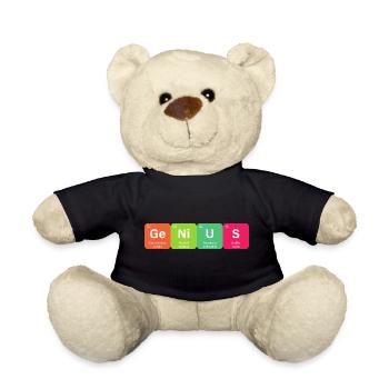 Genius Periodic Table Element - Teddy Bear - black - Front