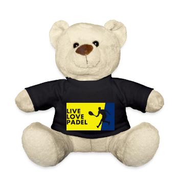 Padel - Cadeau pour joueur de padel - Nounours - noir - Devant