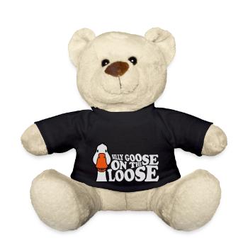 goose on the loose - Teddy Bear - black - Front