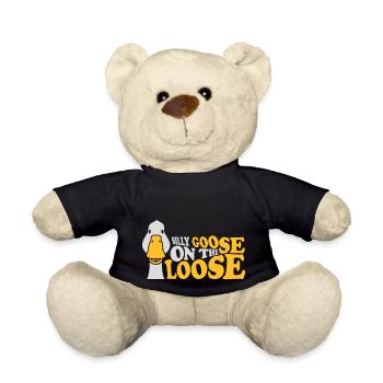 goose on the loose - Teddy Bear - black - Front