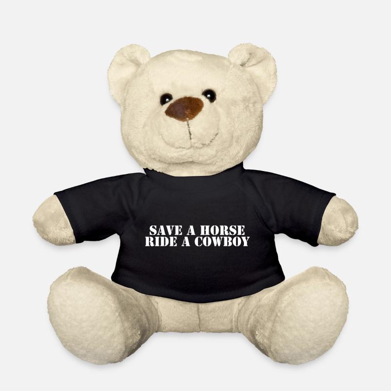 Rette ein Pferd Reiten Sie einen Cowboy - Teddy - Schwarz