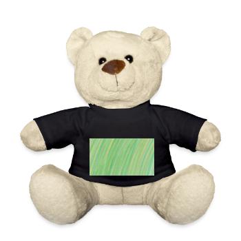 Farbverlauf Grün Gelb Orange abstrakt - Teddy - Schwarz - Vorne