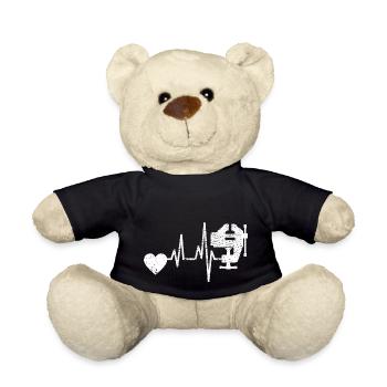 Schreiner Tischler Hobel Handwerker Schreinerei - Teddy - Schwarz - Vorne