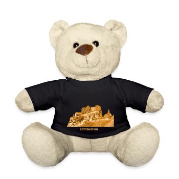 Pottenstein Castle Franconian Switzerland Bavaria - Teddy Bear - black - Front