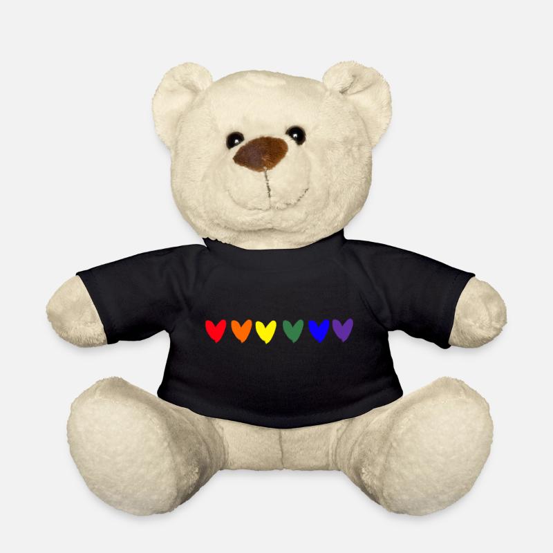 Pride Gay Lesbian LGBT Regenbogen Parade - Teddy - Schwarz