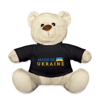Made in Ukraine, Ukrainian pride - Teddy Bear - black - Front