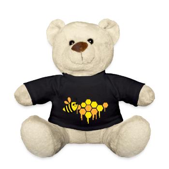 honigwaben biene - Teddy - Schwarz - Vorne