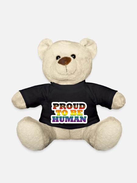 Proud to be Human - Teddy - Schwarz