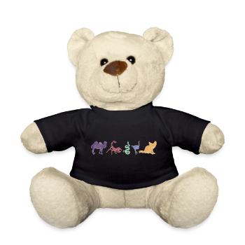 Boho Line Art Design, Series "Desert" - Teddy Bear - black - Front