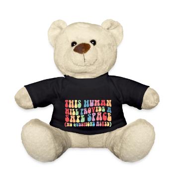 This Human Will Provide A Safe Space Gay Right LGB - Teddy Bear - black - Front