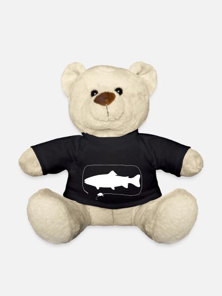 Forelle mit Wobbler - Teddy - Schwarz