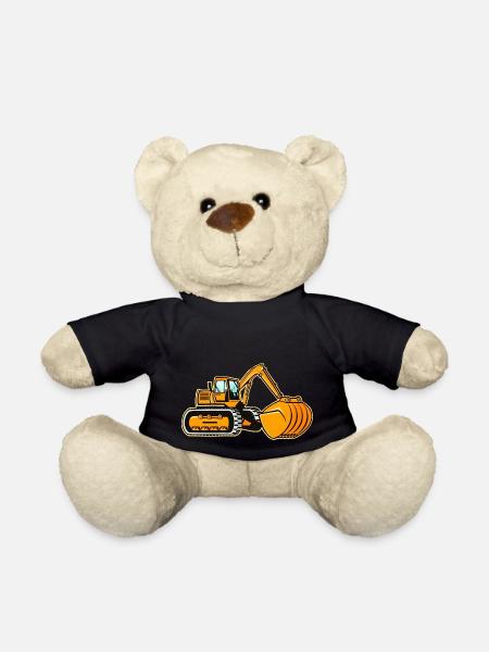 Large Crawler Excavator - Teddy Bear - black