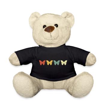 papillon rétro vintage - Nounours - noir - Devant