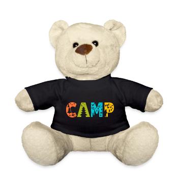 Camping Camper Camping Nature Temps De Repos Vacances - Nounours - noir - Devant
