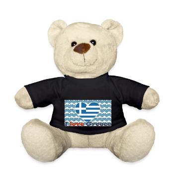 I love Greece - Teddy - Schwarz - Vorne