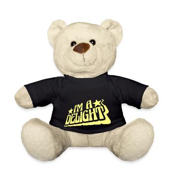 Drôle Je suis un délice Sarcastique Délicieux Humour Amusant - Nounours - noir - Devant