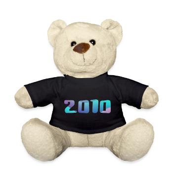 Geburtstagsgeschenk 2010 Jahrgang 2010 Retro 2010 - Teddy - Schwarz - Vorne