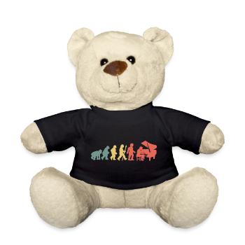 Klavierspieler Pianist Evolution - Teddy - Schwarz - Vorne