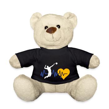 Battement de coeur volley ball - Nounours - noir - Devant