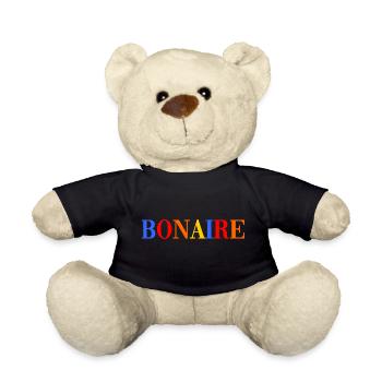 Bonaire colorful Lettering - Dutrch Caribbean - Teddy - Schwarz - Vorne