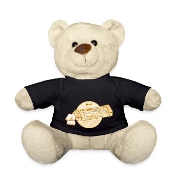 Sardine tinned fish chewing gum - Teddy Bear - black - Front