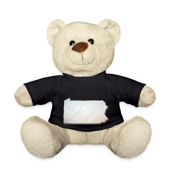 Volleyball in the Pennsylvania State Map - Teddy Bear - black - Front