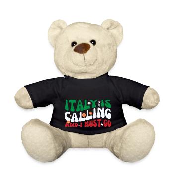 Italien ruft und ich muss im Sommer in den Urlaub fahren - Teddy - Schwarz - Vorne