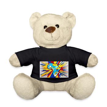 Colour of Africa - Teddy Bear - black - Front