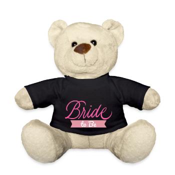 Braut zu sein Braut Junggesellenabschied Hochzeitsfeier Geschenk - Teddy - Schwarz - Vorne