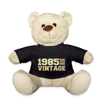 1985 Geburtstagsgeschenk 1985 Jahrgang 1985 Geschenk - Teddy - Schwarz - Vorne