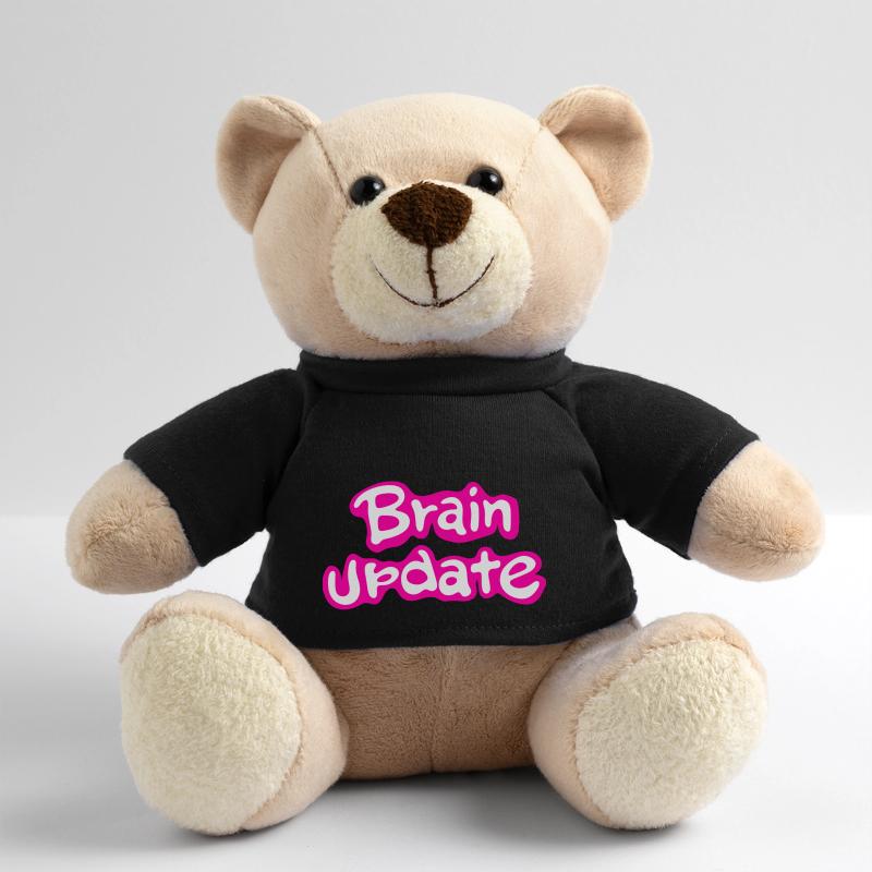 Brain Update Comic-Schrift pink. Teddy