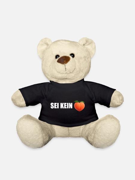 Don't be a Peach - Teddy Bear - black